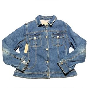 Martha Stewart Weekend Jean Jacket Medium Wash Denim Sz M NWT